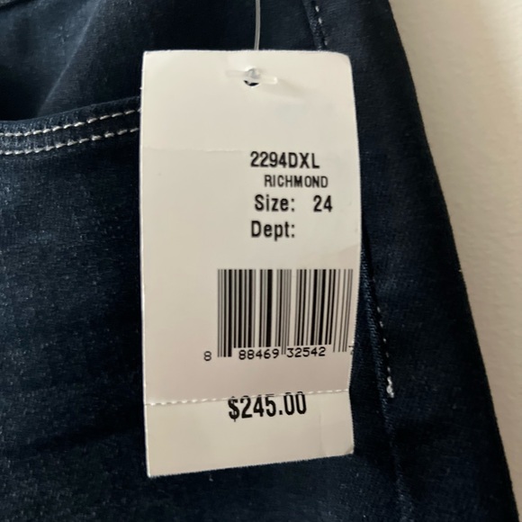 L’AGENCE Margot Navy Blue High Rise Skinny Jeans - Picture 3 of 6